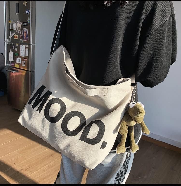 Sumleno Canvas Messenger Vintage Bag Alt Emo Crossbody Bag Goth Punk Shoulder Satchels Harajuku Grunge Handbag - Image 2